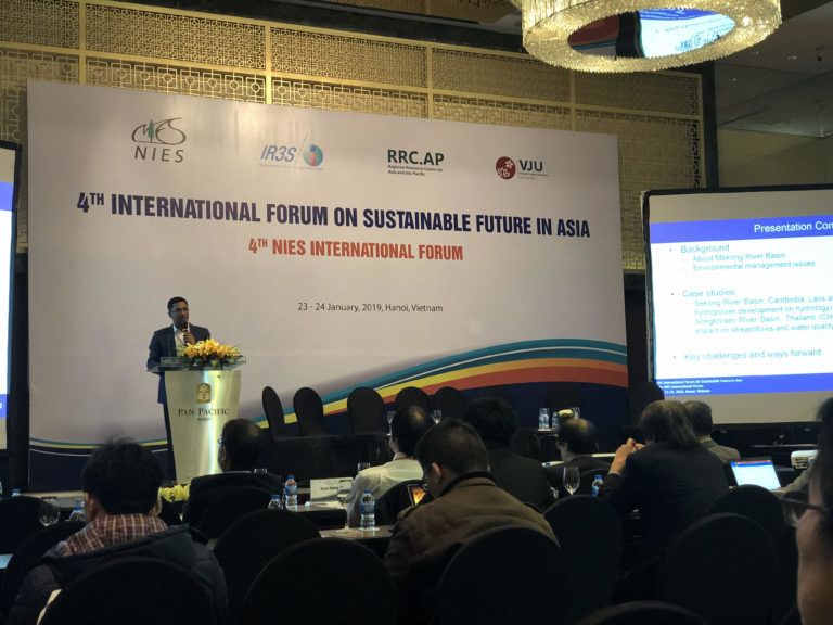 Dr. Sangam Shrestha participated and presented research outputs in the 4th International Forum on Sustainable Future in Asia at Hanoi, Vietnam