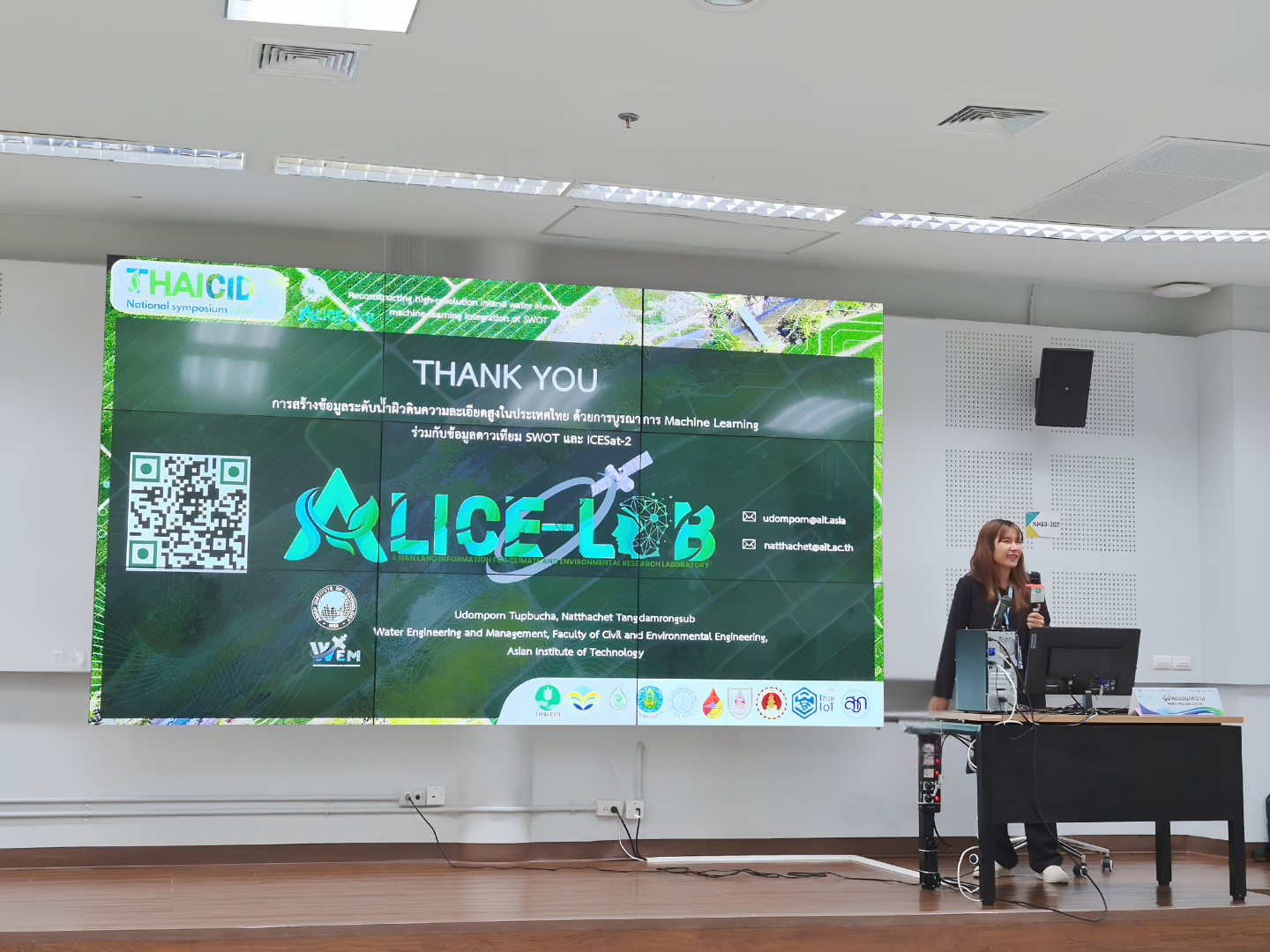 Udomporn presenting at ThaiCID 2026